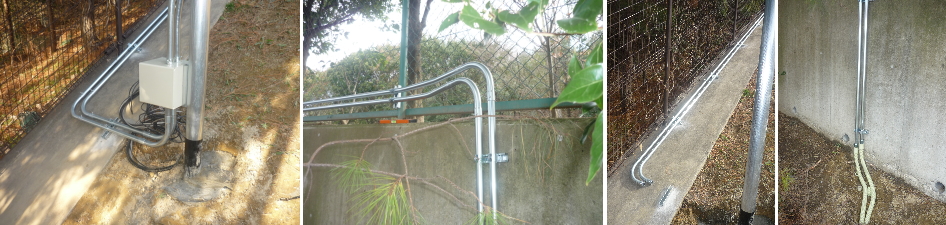 大阪府の大学の防犯カメラシステム設置工事5