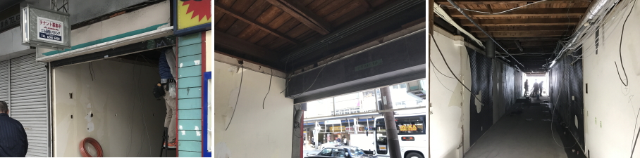 大阪市浪速区の飲食店での防犯カメラ設置工事1