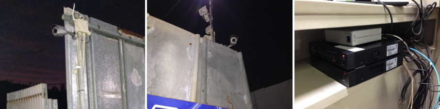 京都市山科区の産廃業者様の防犯カメラ設置工事3