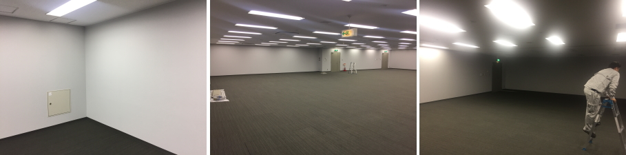 大阪市中央区の会社事務所での防犯カメラ移設工事2