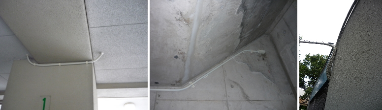 大阪市平野区の市営住宅での防犯カメラ設置工事4