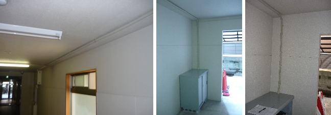 京都市中京区のマンションでの防犯カメラ設置工事4