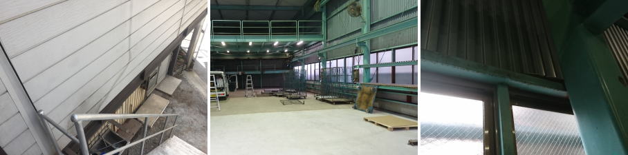 高槻市の運送会社の倉庫での防犯カメラ設置工事2