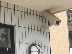 神戸市西区の福祉施設での防犯カメラ設置工事3