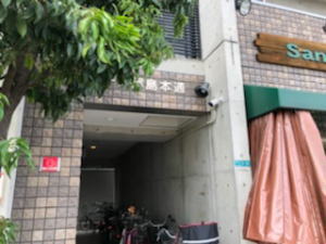 大阪市都島区のマンションでの防犯カメラ設置工事1