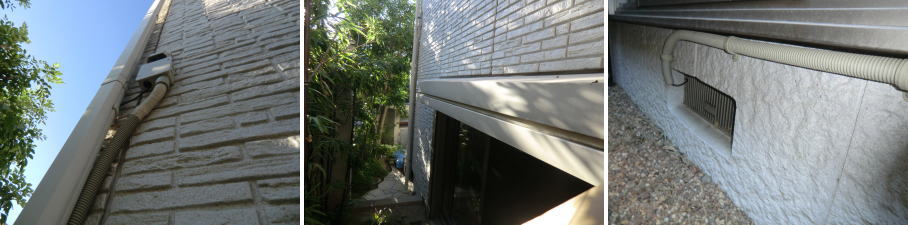 枚方市の住宅での防犯カメラ設置工事4