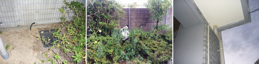 守口市のマンションでの防犯カメラ設置工事（新設ポール設置工事）2