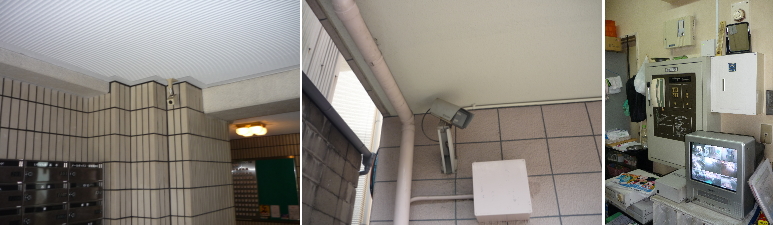 大阪市生野区のマンションでの防犯カメラ設置工事2