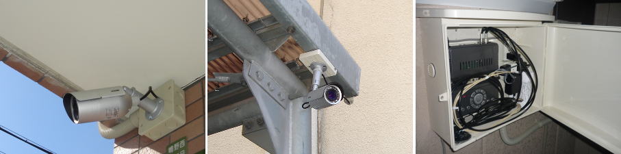 大阪市都島区のマンションでの防犯カメラ設置工事3