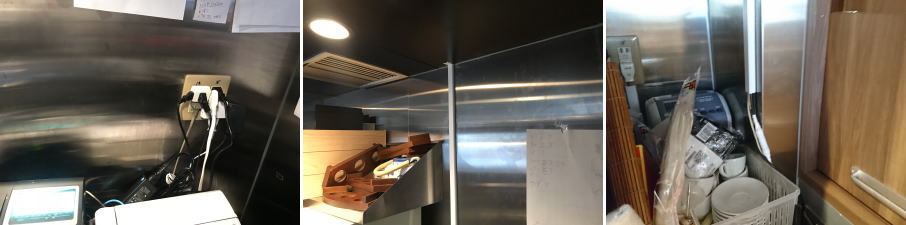 大阪市福島区の飲食店での防犯カメラ設置工事3