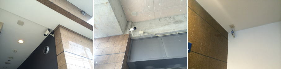 大阪市淀川区のマンションでの防犯カメラ設置工事3