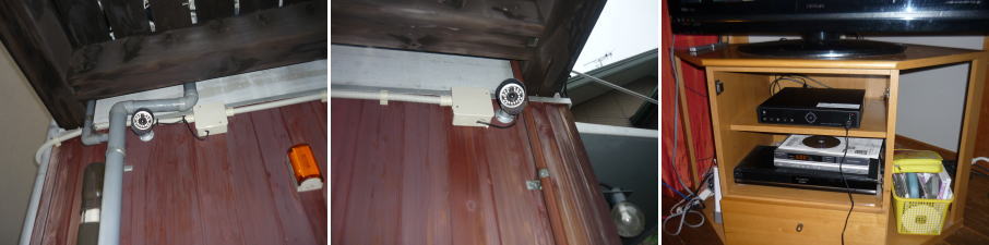 八尾市の住宅での防犯カメラ設置工事3