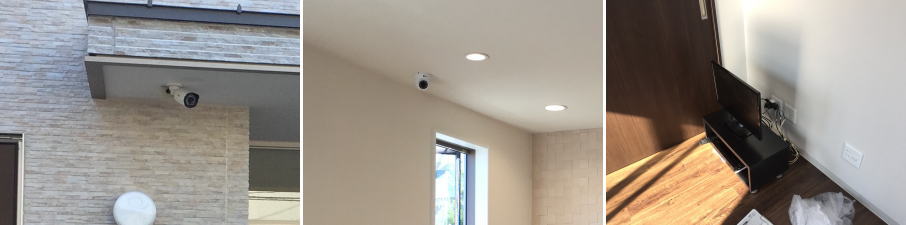 箕面市の病院・クリニックでの防犯カメラ設置工事3