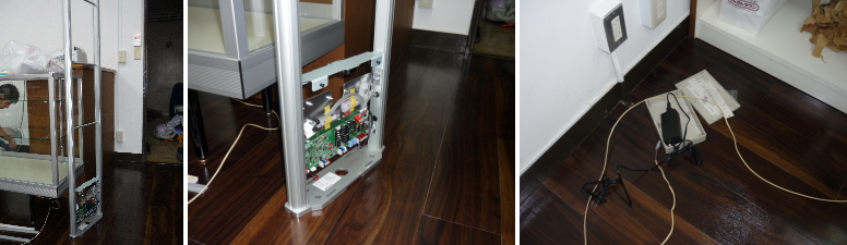 大阪市浪速区のゲーム店での防犯ゲート設置工事3