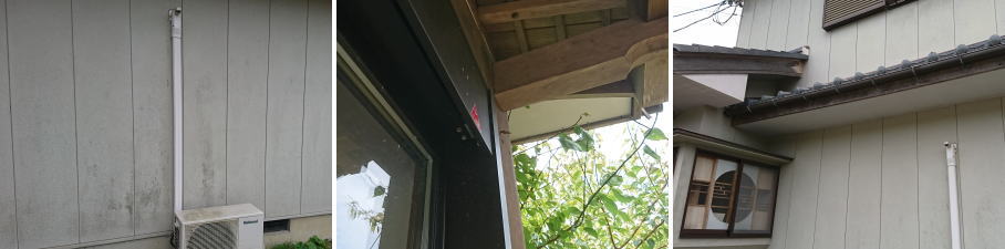 舞鶴市の住宅での防犯カメラ設置工事2