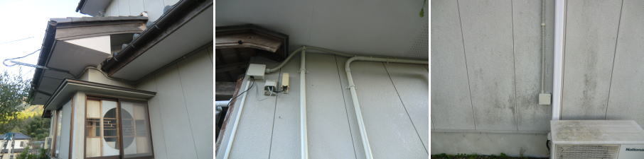 舞鶴市の住宅での防犯カメラ設置工事4