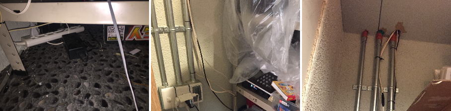 大阪市北区の飲食店での防犯カメラ設置工事3