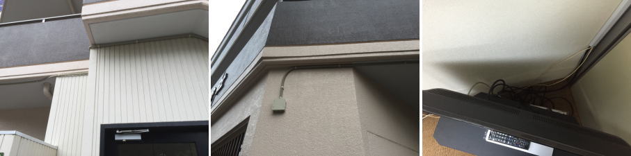 大阪市北区の企業の事務所での防犯カメラ設置工事4