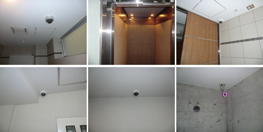 大阪市福島区の新築マンションでの防犯カメラ設置工事3