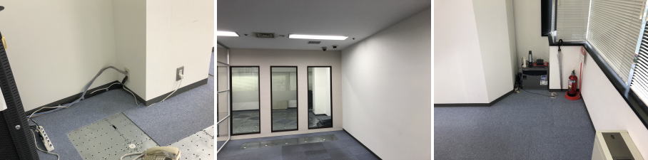 大阪市中央区の会社事務所での防犯カメラ移設工事2