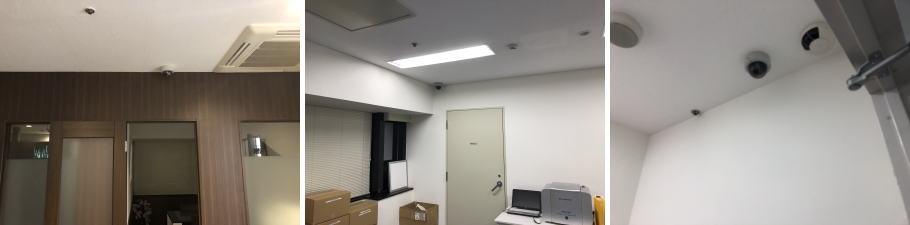 大阪市中央区の会社事務所での防犯カメラ移設工事3