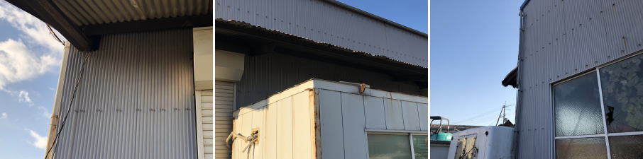 泉佐野市の建設資材置場の防犯カメラ設置工事2