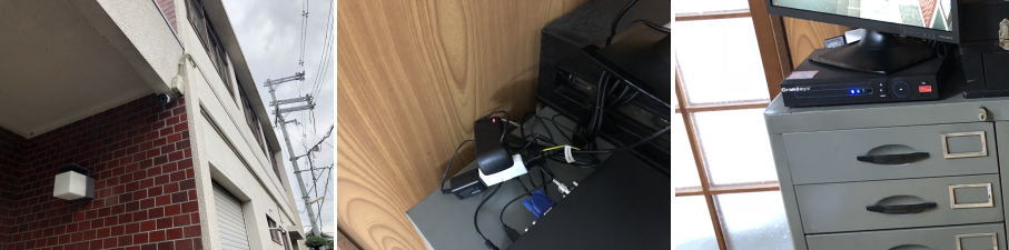 茨木市の公民館での街頭防犯カメラ導入事例3