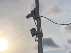 兵庫県川西市の有料駐輪場での防犯カメラ導入事例1