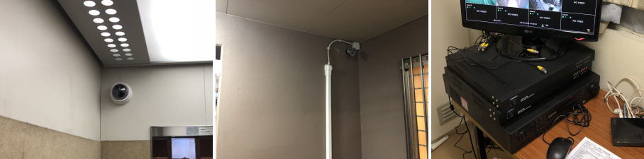 大阪市淀川区のマンションでの防犯カメラ設置工事3