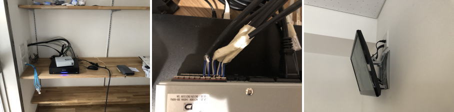 大阪市住之江区の保育園の防犯カメラシステム設置工事4