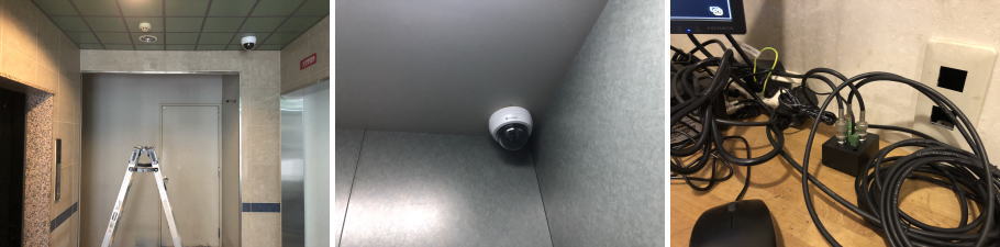 大阪市浪速区のマンションでの防犯カメラ設置工事4