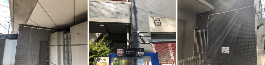 大阪市東淀川区のマンションでの防犯カメラ設置工事4