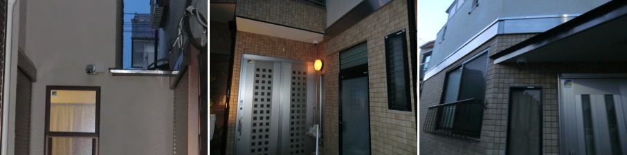 宇治市の病院・クリニックでの防犯カメラ設置工事3