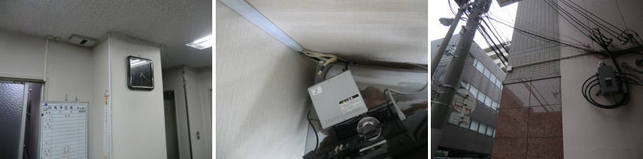 大阪市西区の会社事務所での防犯カメラ設置工事4