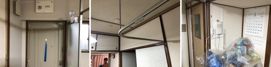 大阪市大正区の福祉施設でのセキュリティシステム設置工事2