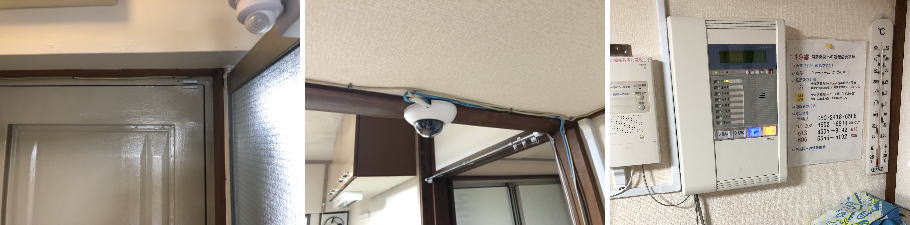 大阪市大正区の福祉施設でのセキュリティシステム設置工事3