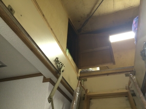 京都市伏見区の鉄工所様の防犯カメラ設置工事2