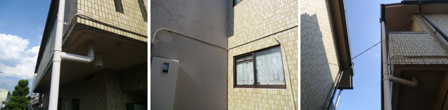 向日市の賃貸マンションでの防犯カメラ設置工事4