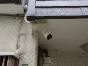 大阪市城東区の住宅での防犯カメラ設置工事3