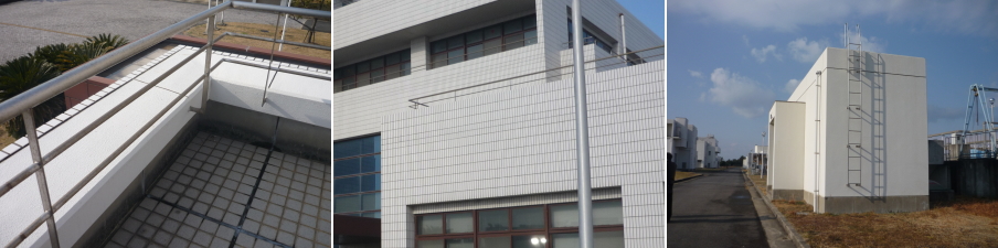 大阪府泉南市の水道施設での防犯カメラ設置工事2