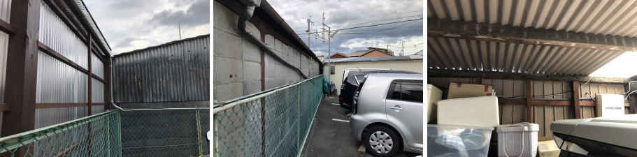 豊中市の月極駐車場の防犯カメラ設置工事4