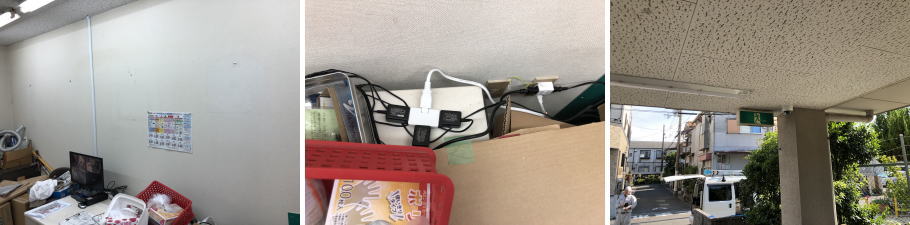 守口市のマンションでの防犯カメラ設置工事4