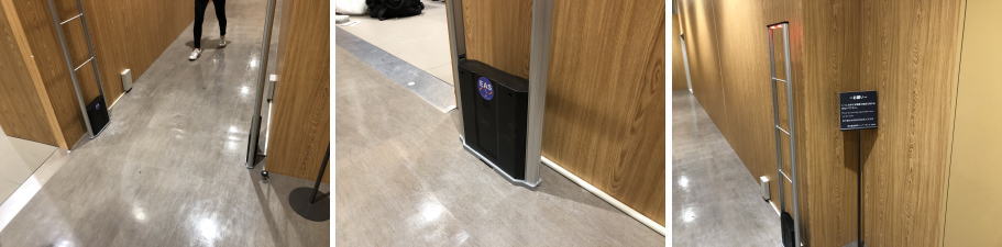 神戸市中央区の店舗での防犯ゲート設置工事3