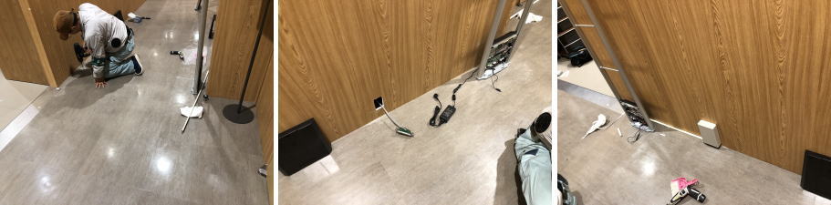 神戸市中央区の店舗での防犯ゲート設置工事4