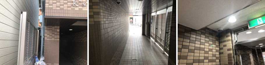 大阪市東淀川区のマンションでの防犯カメラ設置工事2
