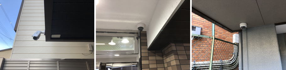 大阪市東淀川区のマンションでの防犯カメラ設置工事3