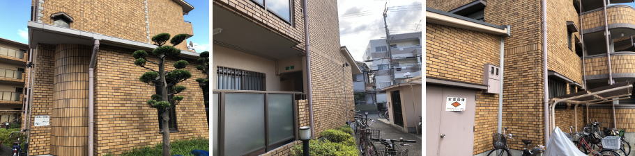 寝屋川市のマンションでの防犯カメラ設置工事1