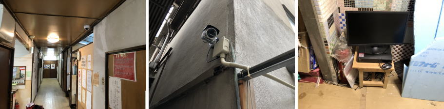大阪市北区のマンションでの防犯カメラ設置工事3