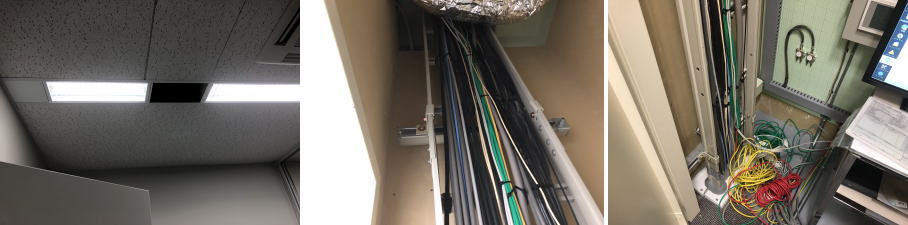 京都市中京区の事務所での防犯カメラ設置工事の事例4