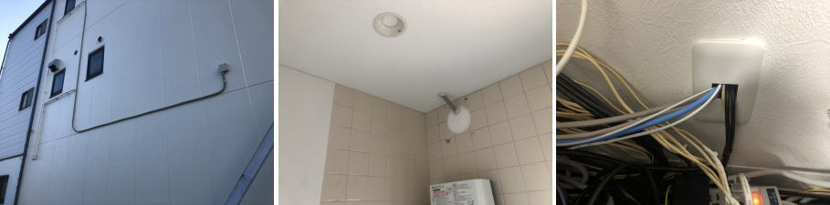 守口市の会社事務所での防犯カメラ設置工事の事例4